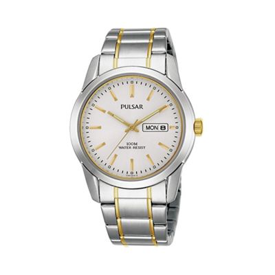 Men's silver bracelet watch pj6023x1
